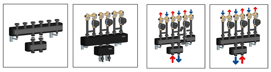 Гідрострілка Caleffi у системі опалення