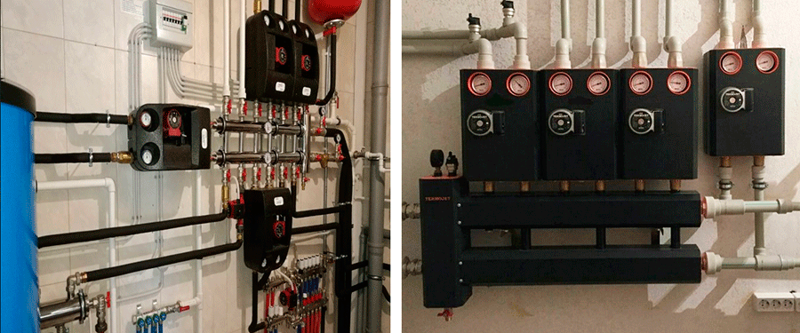 Колектор із гідрострілкою