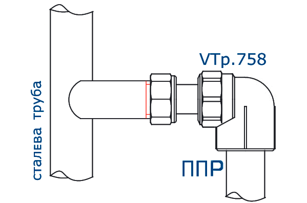 Кутничок з накидною гайкою Valtec Vtp.758