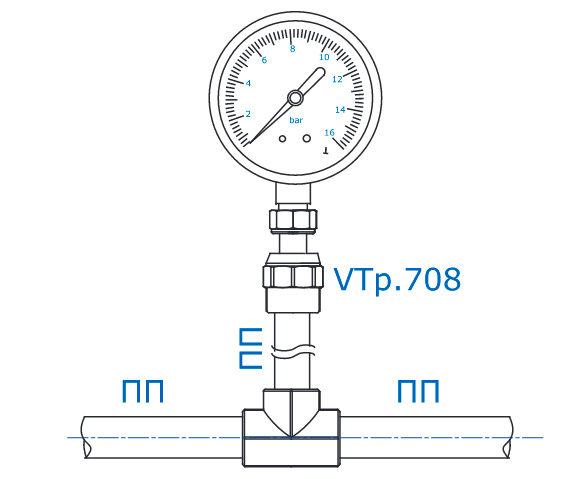 Соединитель с накидной гайкой Valtec Vtp.708