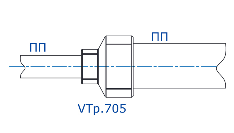 Муфта перехідна Valtec Vtp.705