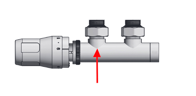Кутовий комплект для нижнього підключення радіатора Duo-Plex Heat Base