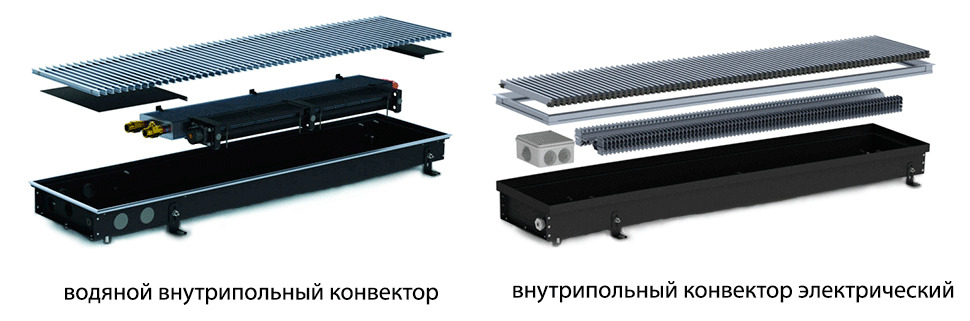 Какие бывают внутрипольные конвекторы?