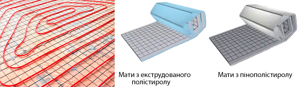 пінопластові мати для теплої підлоги