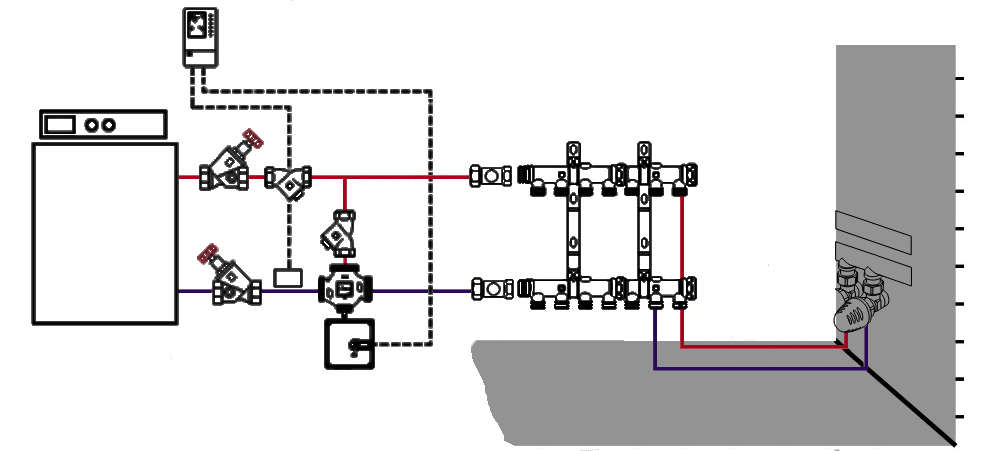 Herz трехходовой смесительный клапан для отопления 4037 | Супермаркет ...
