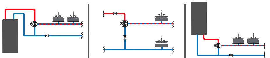 Як встановити триходовий змішувальний клапан ESBE VTA351