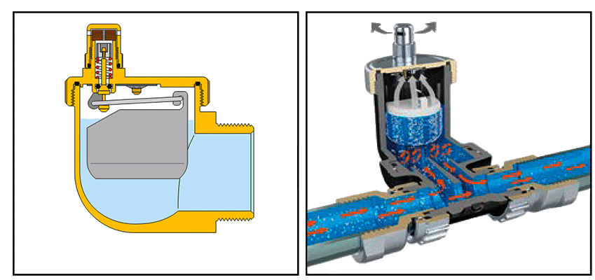 Как работает автоматический воздухоотводчик угловой