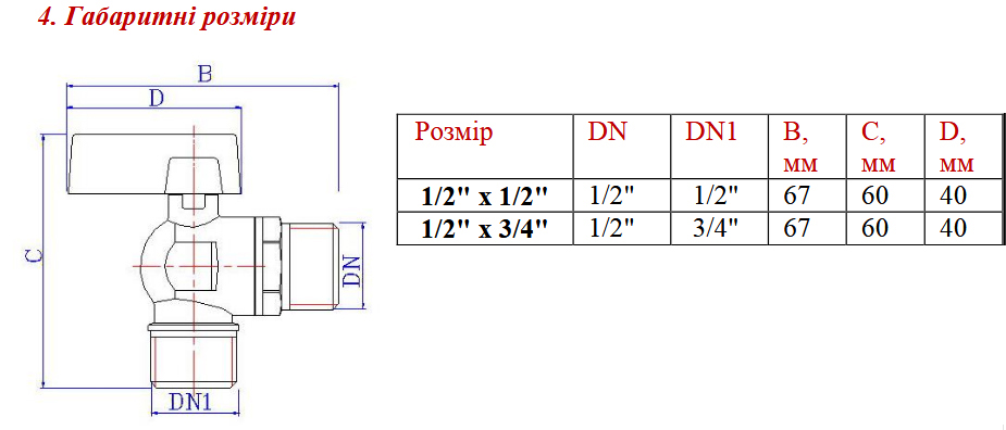Кран кульовий Valtec VT.392
