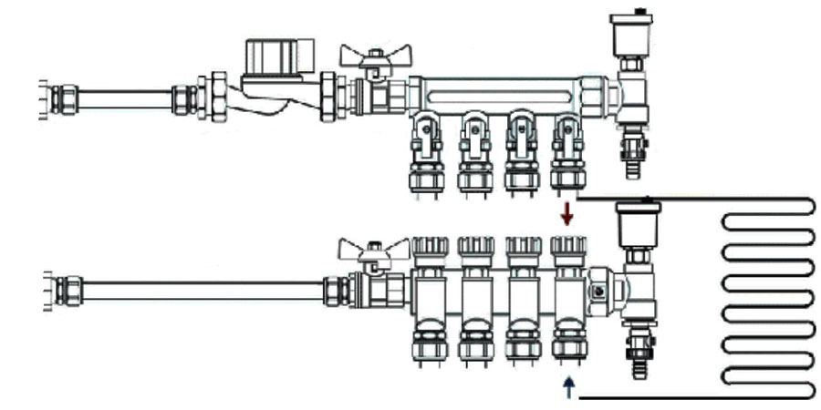 Подключение металлопластиковых труб к коллектору теплого пола