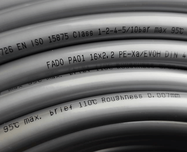 Универсальная труба из сшитого полиэтилена Fado PA01 PEX-A для теплого ...