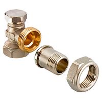 Запірний радіаторний кран кутовий Valtec VT.019