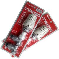 Кутовий радіаторний комплект кран із термоголовкою Valtec VT.045