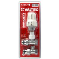 Прямий радіаторний комплект кран з термоголовкою Valtec VT.046