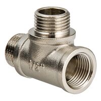 Valtec VTr.133 Фитинг резьбовой – тройник с двумя переходами на наружную резьбу