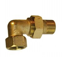 Різьбовий фітинг згін роз'ємний кутовий "американка" Lexline К 0802