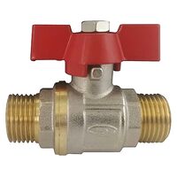 Кульовий кран повнопрохідний Solomon PN40 QP153 Professional зовнішнє/зовнішнє різьблення, ручка "метелик"