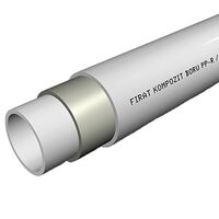 Поліпропіленова труба зі скловолокном Firat, Модифікація: Скловолокно, Розмір точний: 20