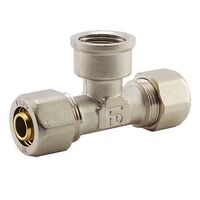 Обжимний фітинг трійник з внутрішньой різьбой Fado RFT 11, Розмір точний: 16-1/2