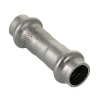 Дворозрубна з'єднувальна муфта з нержавіючої сталі Valtec VTi.903.I, Розмір точний: 22