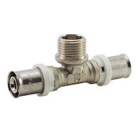 Прес-фітинг трійник із зовнішнім різьбленням Fado HDТ 21, Розмір точний: 16-1/2