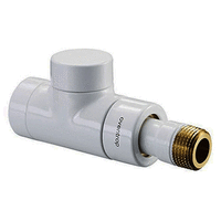 Запірний прямий радіаторний клапан колір білий Oventrop "Combi E" 1167062