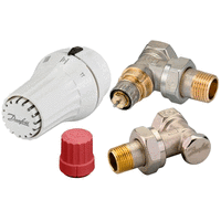 Кутовий радіаторний комплект кран із термоголовкою Danfoss 013G5173