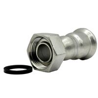 Муфта з накидною гайкою з нержавіючої сталі Isotubi