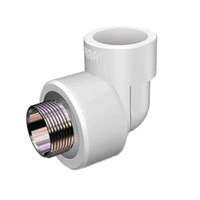 Кутник з зовнішньою різьбою Firat White