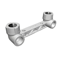 Настінна планка з водорозетками ппр Firat White