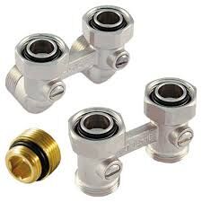 Вузол нижнього прямого підключення радіатора Djoul