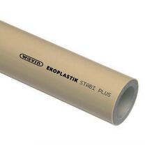 Полипропиленовая труба Ekoplastik, алюминий, для горячего водоснабжения и отоплениялипропиленовая труба Ekoplastik, простая, для холодного и горячего водоснабжения