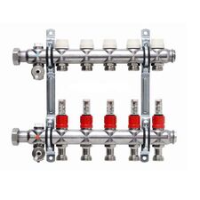 Коллектор Kermi x-net FT, для тёплого пола, нерж. с топметром