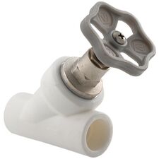 Поліпропіленовий вентильний прямоточний кран Valtec Vtp.714