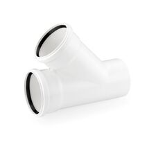 Rehau Raupiano Тройник, Угол поворота: 45°, Размер: 50, изображение 2