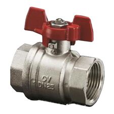 Кульовий кран з ручкою "метелик" Oventrop Optibal 10761