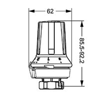 Термоголовка Danfoss RA 5030