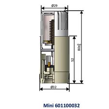 Термоголовка на батарею Schlosser серії Mini Diamant
