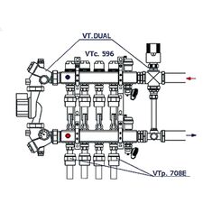 Муфта з накидною гайкою "євроконус" Valtec Vtp.708E