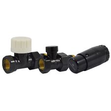 Радіаторний комплект прямого чорного кольору Schlosser Standart Mini