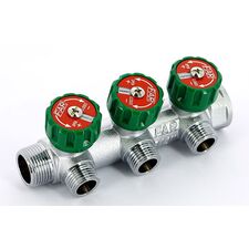 Колектор для води під плоску прокладку з регулюючими вентилями FAR FK 382