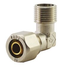 Обжимний фітинг кутник з зовнішньой різьбой Fado RFU 21, Розмір точний: 16-1/2