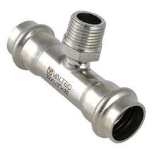 Трійник з зовнішнім різьбленням з нержавіючої сталі Valtec VTi.933.I, Розмір точний: 15-1/2