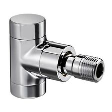 Кутовий запірний радіаторний кран кольору хром Oventrop Combi E 1166052