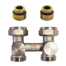 Блок прямого нижнього підключення радіатора HERZ-3000-RL-1 G 1/2