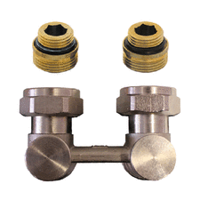 Блок для нижнього кутового підключення радіатора HERZ-3000-RL-1 G 1/2