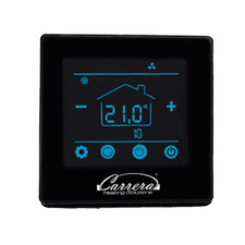 Комнатный термостат черного цвета Carrera FT-09