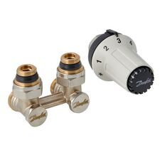 Комплект радіаторний кутовий для нижнього підключення Danfoss 013G5276