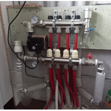 Коллектор теплого пола с смесительным узлом Fado SEN