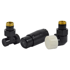 Радіаторний комплект осьовий правий чорного кольору Schlosser Standart Mini