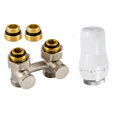 Радіаторний комплект прямий для нижнього підключення Schlosser Standart 600800054UA